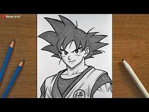 How to draw Goku step-by-step | Easy Goku drawing for beginners | Anime Drawing Easy