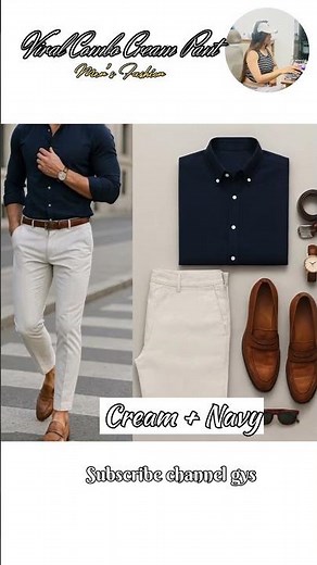 Top 6 Cream Pant Matching Shirt || Cream Pant Combination || Mens Fashion 🫶🏻