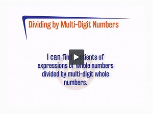 Dividing by Multi Digit Numbers