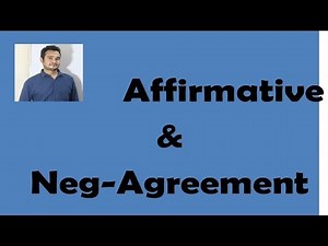Affirmative & negative agreement