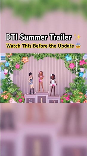 DTI Summer Update Trailer JUST Dropped! ☀️ Don’t Miss the Codes! #dresstoimpress #dti #summerupdate