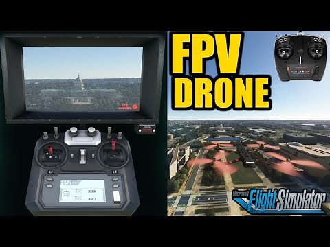 FPV Drone for MSFS2020 with the InterlinkDx RC controller is awesome! By PESIM