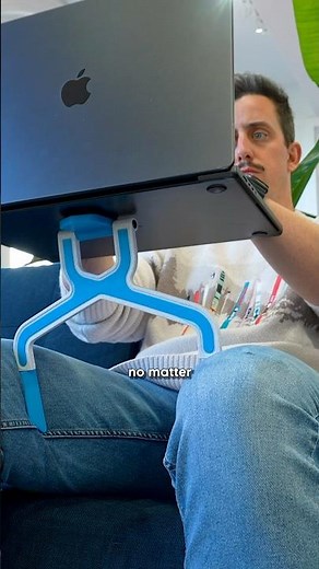 Manspeading powered laptop stand.