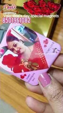 Valentain 's Day ❤️ Special Fridge Magnets with Valentine card, Unique fridge magnet ideas,Order Now