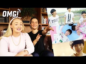 Brits watch Chinese Boyband's Music Video 英国人看TFBoys的音乐录音带