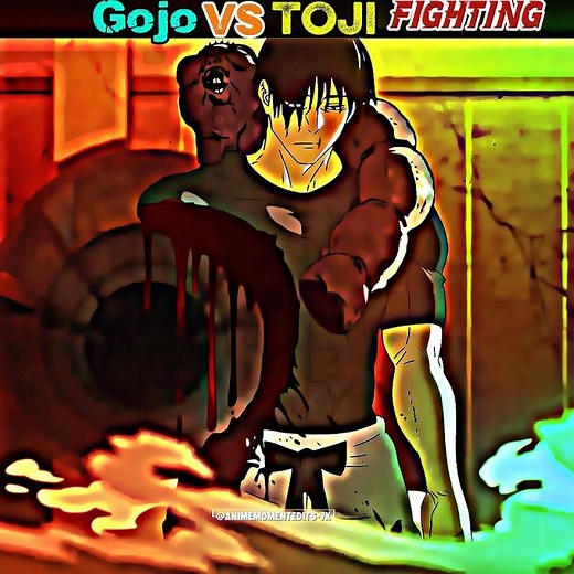 Gojo🤞😤 Vs🗡️😔 Toji: Brutal Fighting Hollow Purple and Revenge! 😨#jujutsukaisen #gojo #shorts #4k