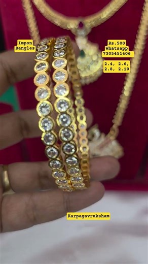 🪷 Pure white Impon Bangles Whatsapp 7305451406 💫 #trending #jewellery #online #impon