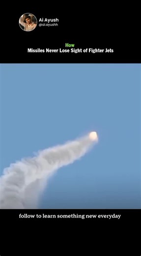 Ai Ayush on Instagram: "A ground-based surface-to-air missile system follows a precise sequence to intercept an enemy fighter jet. First, ground radar sends out radio waves that bounce off the aircraft, allowing the system to calculate its distance, altitude, speed, and direction. Once confirmed as a target, tracking radar locks on and continuously predicts the jet’s future position. Instead of aiming where the aircraft is, the missile is launched toward where it’s expected to be. During flight,