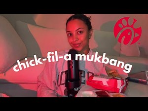 ASMR: eat with me Q&A (lots of mouth sounds) 🍗🍟 #asmr