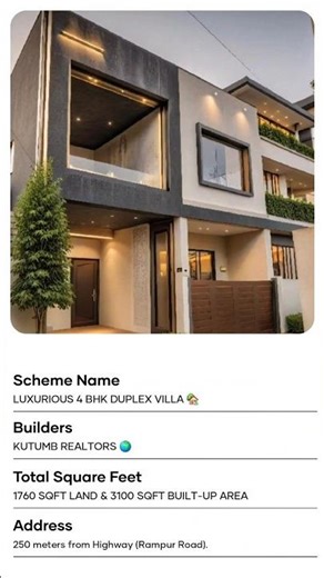 NEW 4 BHK LUXURIOUS VILLA 🏡 Launching Soon..!!✨️ Call Now! to Visit @ 8630678927 #kutumbrealtors