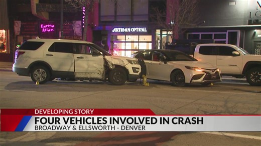 Four vehicles involved in crash