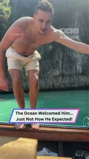 Boat jumper botches backflip attempt and takes an embarrassing fall into the water