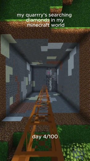 My quarry's searching DIAMONDS for me DAY 4 #100дней #minecraft #buildcraft #ic2 #майнкрафт #100days
