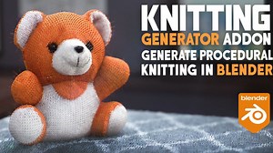 Blender针织毛衣程序化生成器插件 Knitting Generator