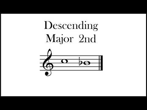 Descending Major 2nd Melodic Interval