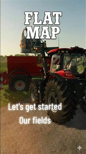 Flat empty map #start #fs25 #farmingsimulator25