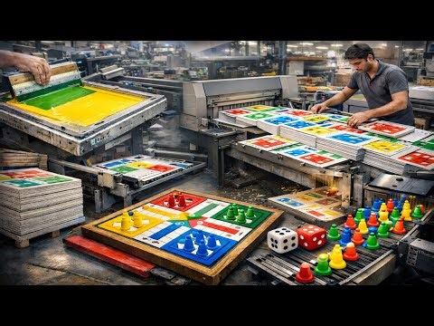 Amazing Ludo Board Making Process | Inside Ludo Game Factory Mass Production