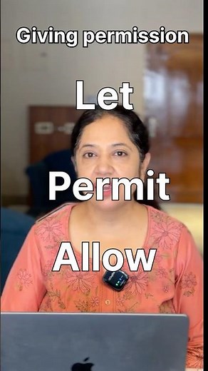 LET vs ALLOW vs PERMIT | English Grammar Confusion Explained Simply #spokenenglish #tips