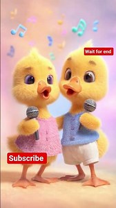 Cute Little Duck Singing | Adorable Baby Ducks Music Video | Kids Cartoon Song