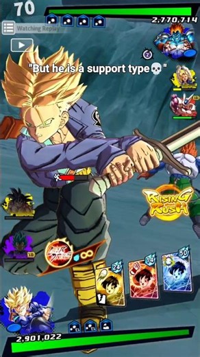 "New F2P SSJ Trunks Vs LF Android 13😳🔥" (Dragon Ball Legends) #dragonballlegends #dblegends #dbl