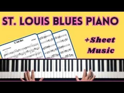 St. Louis Blues Piano - Blues Piano Solo Tutorial Lesson with Sheet Music
