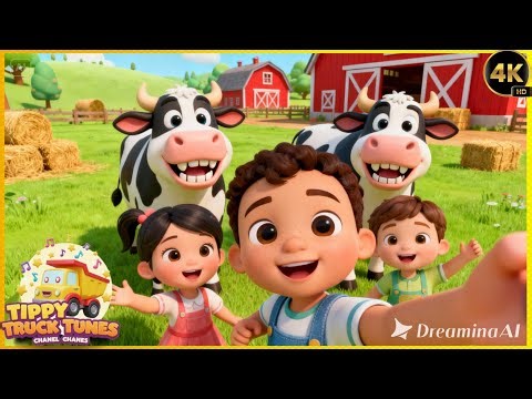New Cow Grass Feast Song 🐮🌿 | Kids Enjoy Feeding the Cow | Fun Farm Learning Song 🎶
