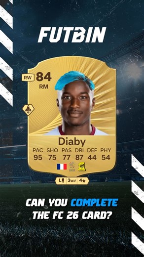 FUTBIN on Instagram: "🔵 Can you complete the FC 26 card? 👀 #FC26 #EAFC"