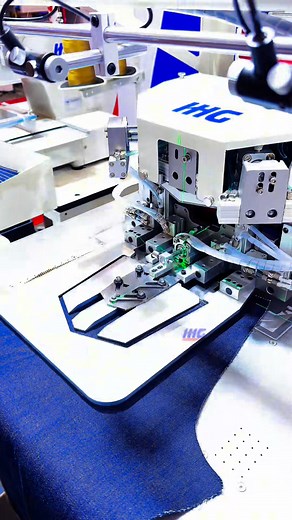 Automatic Pocket Setter Machine #ihgsew #sewing #jeans #pocketsetter #pocketmachine #sewingmachine #brother | IHG Sewing Machine