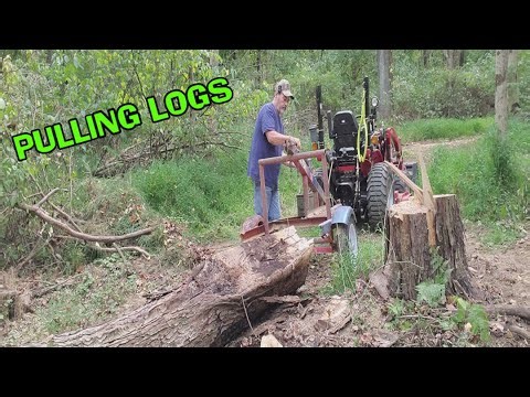 Easy way to move Logs with a small tractor, RK24 A Workhorse