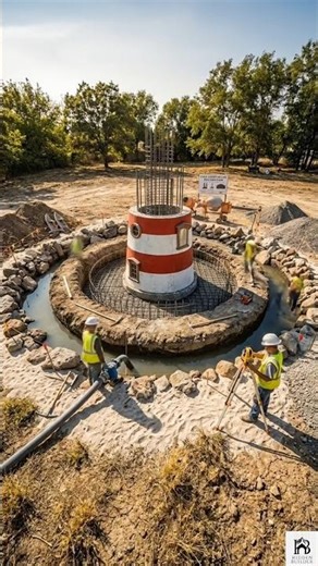 Lighthouse Coastal Backyard Build
