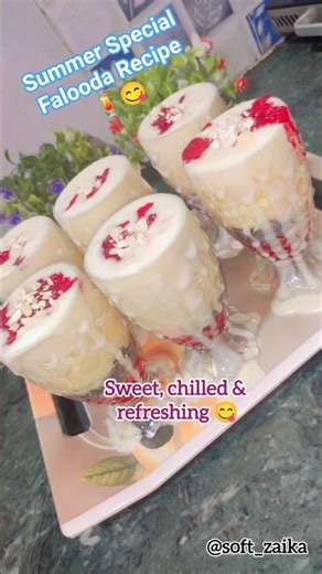 Falooda Recipe 🍹✨Easy, refreshing & perfect for summer's 🌞💗