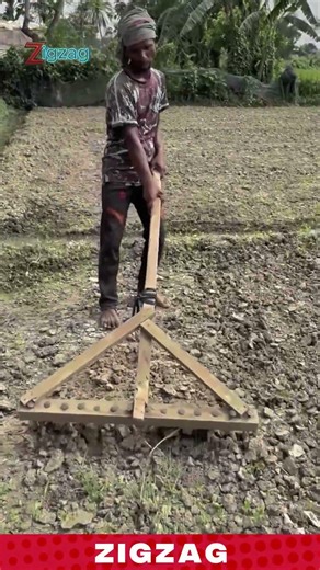 Simple Manual Soil Leveler Tool for Efficient Land Preparation