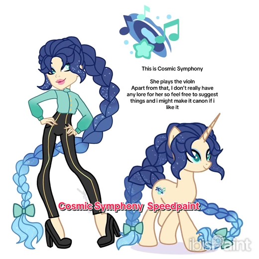 I really love this character and I’m hoping to draw her more in the future, but her hair is quite complicated lol Human base by STRBYS on Deviant Art Pony base by @GihhBloonde Cutie Mark made by ZestyKale on Toyhouse #mlpoc #mlp #mlpartist #mlpspeedpaint #mlpart