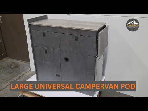 Large Universal Campervan Kitchen Pod | CNC Lightweight Ply | UK Made by Davanco Designs