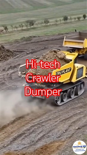 Hi-tech Crawler Dumper in big construction site #viral #heavycivil #dumpers #shorts #video