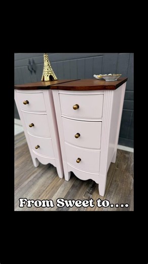 Watch This Adorable Pink Nightstand Transformation.