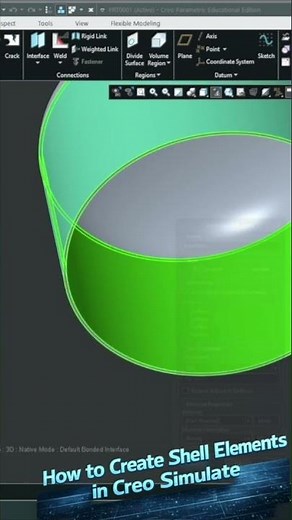 How to Create Shell Elements in Creo Simulate