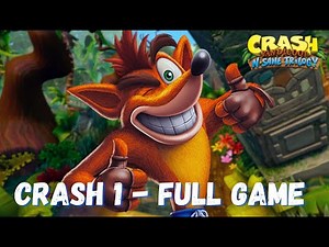Crash Bandicoot 1 - Full Game 100% Walkthrough All Gems, All Boxes, All Bonus Stages, WESGAMES