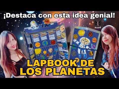 🚀EL MEJOR LAPBOOK DE LOS PLANETAS🌎| Idea Fácil, Creativa EXPLIDADO PASO A PASO FÁCIL | Ricaurte Art