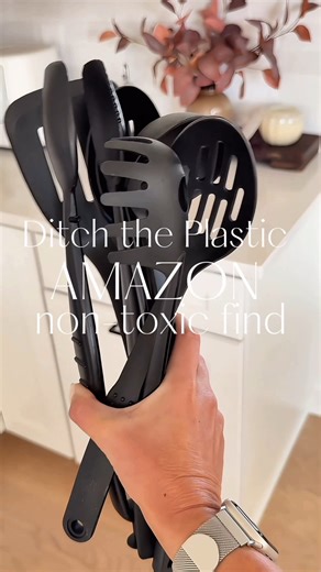 8.2K views · 28 reactions | Follow + Comment SHOP for  These Amazon utensils are giving designer kitchen for less!  Perfect for cooking, serving, or stirring your favorite recipes. They are gentle on non-stick cookware and built to last  #amazonpartner #amazonaffiliate #ad #amazonhomeneeds #amazondeals LinkDM *130* | Modern Farmhouse with Audrey | Facebook