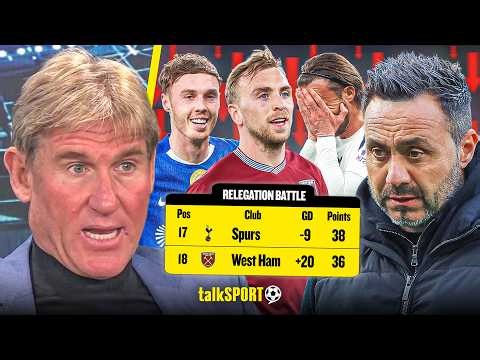 Simon Jordan ANALYSES Spurs & West Ham's Premier League Relegation SCRAP & Remaining Fixtures!
