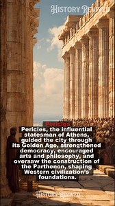 The leader who turned Athens into the cradle of Western civilization. #Pericles #AncientGreece #HistoryFacts #GoldenAge #Philosophy | Ancient History Revived