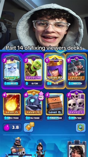 Part 14 of fixing viewers decks #fyp #clashroyale #supercell #fixingdecks #bluelightglasses