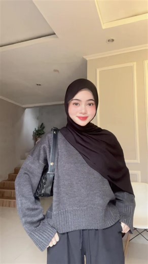 Outfit simpel nyaman🤍 #sweater #ootd