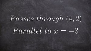 How to write the equation of a line parallel to another through a point