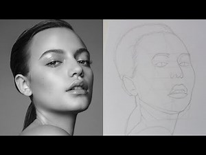 How to Sketch a Portrait Using the Loomis Method – Freehand Drawing for Beginners [Part 1]