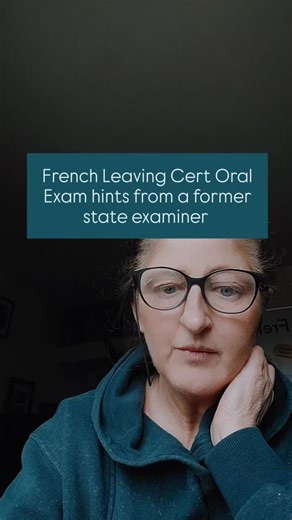 a very important hint for the French Leaving Cert Oral Exam #french #frenchnotes #parlezvousfrançais #exampreparation #leavingcert