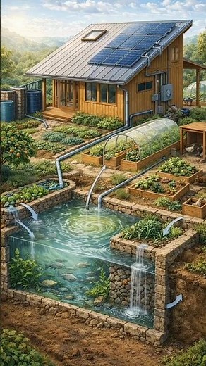 A Closed-Loop Homestead System Integrating Water, Food, and Energy