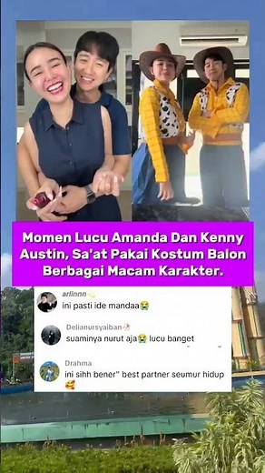 Amanda Manopo Dan Kenny Austin Kenakan Kostum Balon.
