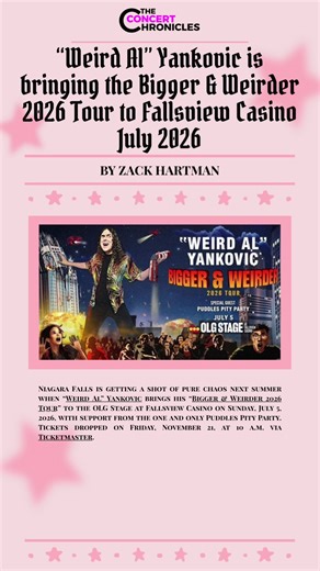 we truly are living through a 2000s renaissance (and i’m not complaining) #weirdalyankovic #weirdal #parody #tour #summertour